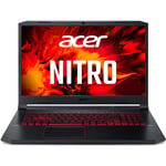 Acer Refurbished Nitro 5 Core i7-10750H 8GB 256GB SSD RTX 3060 17.3 Inch Windows 11 Gaming Laptop Black