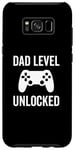 Coque pour Galaxy S8+ Dad Level Unlocked Gamer Soon To Be Father Jeu vidéo