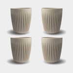 Huskee Kaffekopp HuskeeCup 8oz Natural, återvunnet kaffeskal, beige, 23.5 cl / 235 ml, 4-pack