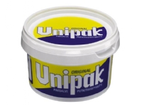UNIPAK Packningssalva 360 tätar tillsammans med packningsgarn gängade skarvar på installationer för varmvatten och uppvärmning
