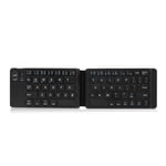 No Band Foldable BT Keyboard with 3.0 interface, Mini Foldable Keyboard with BT Rechargeable, Portable Wireless Keyboard for IOS, Android, Windows, Smart Phones, PC