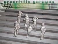 MACC722 - Greenhills Scalextric Carrera Set of Unpainted Seated Female Specta...