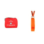Lifesystems Mountain Leader First Aid Kit, CE Certified Contents, Specifically Designed for Groups in The Outdoors, Mountaineering, Travel and Ski,Red & Safety and Emergency Whistle with Lanyard