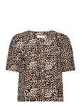 Deliakb Blouse Tops Blouses Short-sleeved Multi/patterned Karen By Simonsen