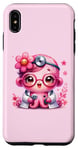 Coque pour iPhone XS Max Fond rose avec jolie pieuvre Docteur en rose