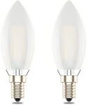 E14 Dimmable Led Candle Bulb,C35 SES Small Edison Screw,4W Equivalent 40W, Warm 