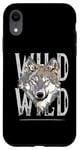 iPhone XR All You Need Sunset and a wolf I Love My wolf Wild Retro Case