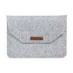 HONGYUE 11.6 inch Universal Fashion Soft Sleeve Bag Case Tablet Laptop Felt Bag for MacBook Air 11.6 inch, Size: 33x22x1cm(Black) (Color : Grey)