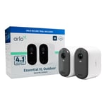 Arlo Essential 2K XL Outdoor overvåkingskamera 2-pakning