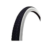Raleigh - T1448 - 20 x 1 3/8 Inch Whitewall Low Rolling Resistance Sport, Trekking and Commuting Bicycle Tyre for Paved and Tarmac Surfaces