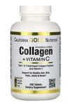 California Gold Hydrolyzed Collagen Peptides + Vitamin C ,250 Tablets, 1000mg UK