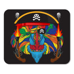 Mousepad Computer Notepad Office Africa Face of Pirate Monkey Mandrill Guns and Hat Home School Game Player Computer Worker Inch