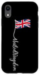 iPhone XR UK United Kingdom Signature Union Jack Flag Pole (on back) Case