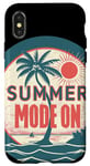Coque pour iPhone X/XS Belle saison d'été avec mode sur costume