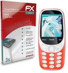 atFoliX 3x Screen Protector for Nokia 3310 2017 Protective Film clear&flexible