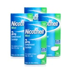 Nicotinell Lozenges 2mg, Sugar Free Mint 96 Pieces x 4