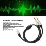 Dual 3.5mm To 6.35mm Y Splitter Cable 3.5 Mm To 6.35 Mm Jack Sound Cable Fo SLS
