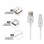 3m Long Micro USB Charger Cable For Xbox One 1 Controller Data Lead-Whiite
