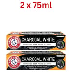 Arm & Hammer Sensitive Pro Daily & Charcoal White Toothpaste Pain Relief  75ml