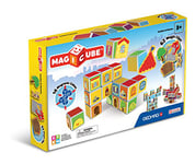 Geomag MagiCube 144 Castles & Homes, Constructions Magnétiques et Jeux Educatifs, 16 Cubes Magnétiques