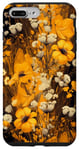 Coque pour iPhone 7 Plus/8 Plus Motif Floral Bohème Floral Botanique De Verge D'or