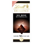 Tablette De Chocolat Noir 70% Cacao Sel Rose L'himalaya Excelence Lindt - La Tablette De 100g