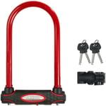 MASTER LOCK Master Lock U Bike [with Key] [universal Holder] [certified Lock] [red] 8195eurdprocolr