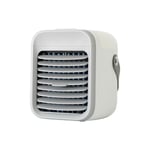 Mini Air Conditioner Portable, Air Cooler Rechargeable, Evaporative Air Cooler, Table Air Cooling Fan & Humidifier & Purifier with 3 Wind Speed for Home Bedroom Office Outdoor, White