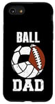 iPhone SE (2020) / 7 / 8 Ball Dad Funny Volleyball Soccer Football Dad Case