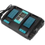 Double Battery Charger W/USB Interface DC18RD For BL1830 Bl1430 14.4-18V