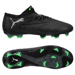 PUMA Future 8 Ultimate Low FG Eclipse - PUMA Svart/Grå/Grön - Gräs (FG), storlek 38