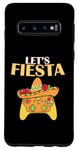 Coque pour Galaxy S10 Cinco De Mayo Manette de Jeu Vidéo Let's Fiesta Gaming