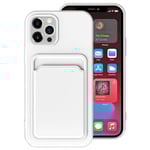 TG iPhone 11 Pro - Smart & Praktiskt Skal med Korthållare Vit
