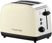 Russell Hobbs 2 Slice Toasters Cream Toaster Stainless Steel 26551