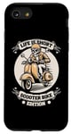 Coque pour iPhone SE (2020) / 7 / 8 Mobylette Squelette Moto Motard - Scooter Trotinette