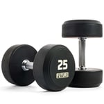 Future 2.5 - 25kg Premium Rubber Dumbbell Set (10 Pairs) Commercial Gym Equip