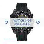 Swiss Military Hanowa Klockarmband 06-4174.13.007 / LOC-7 Gummi Svart 24mm