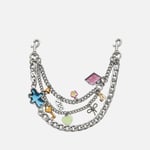 Marc Jacobs The Sticker Charm Silver-Tone Shoulder Strap