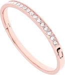 Ted Baker Clemara Hinge Crystal Bangle Bracelet For Women - Large (Rose Gold)