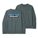 Patagonia LS P-6 Responsibili-Tee S Nouveau Green LongSleeve logo t-shirt