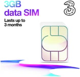 Three 3GB Pay As You Go Data SIM Card