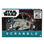 Scrabble Star Wars Edition Family Board Game with Galaxy Cards & Spacecraft Mover Pieces, Star Wars Glossary, Gift for Teen Adult or Family Game Night Ages 10 Years & Older, GYM75
