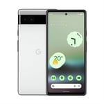Google SIM Free Pixel 6a 5G 128GB Mobile Phone - Chalk White