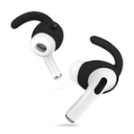 Amial Europe - Ear Hooks Compatible with AirPods Pro [6 Pieces] Anti-Slip Silicone Soft Ear Covers EarPods Earphones Headset Earbud Tips with Wings (Black)