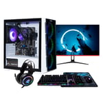 PC Gamer complet Nitropc Pack Bronze Plus - AMD Ryzen 5 PRO 4650G, AMD Vega 7, RAM 16Go, M.2 1To, Windows 11, WiFi - Écran 24 FullHD, clavier, souris, tapis et haut-parleurs - Neuf