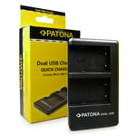 PATONA Dual LP-E17 Charger for Battery for Canon EOS 750D 760D 8000D Kiss X8i M3 Rebel T6i T6S with Micro USB