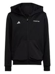 Adidas Youth Predator Full Zip Hoodie - Black
