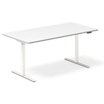 Höj och sänkbart skrivbord DNA, Vit 1600x800 mm 2-ben/Vit