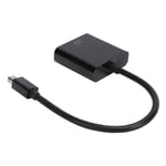 Mini DP Hane till VGA Hona Adapter Konverter Kabel ABS för ThinkPad PC Dator Svart