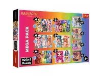 Puzzle 10in1 A collection of fashionable dolls - MGA Rainbow High 96000 Trefl